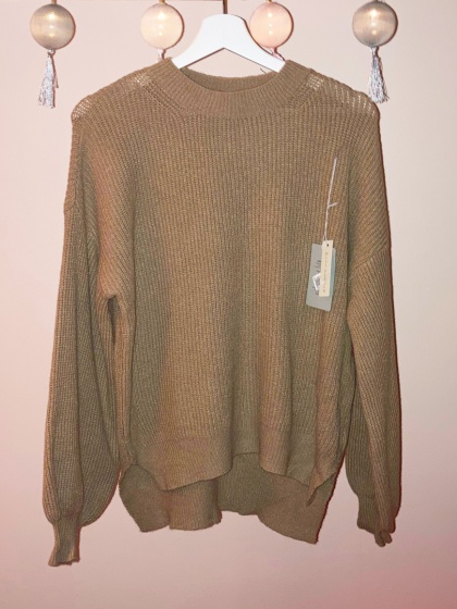 Light brown knit sweater