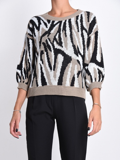 Zebra print sweater