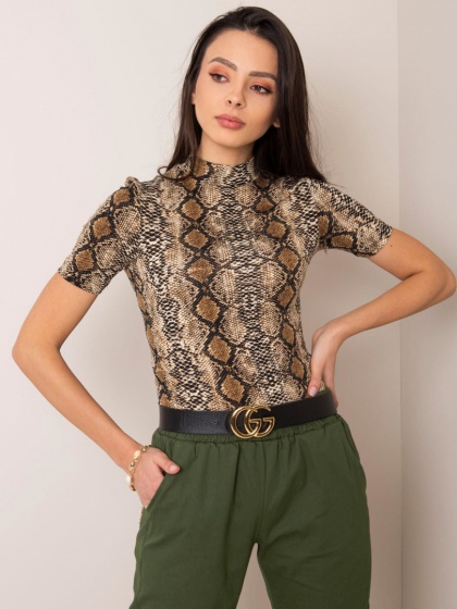 Women's top with snake print