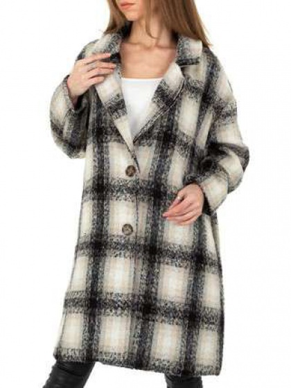 Black checkered coat