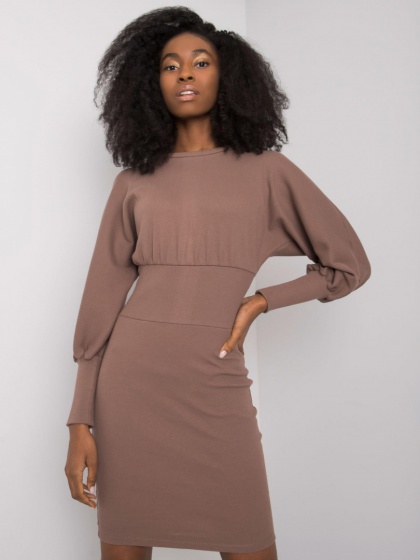 Brown cotton dress