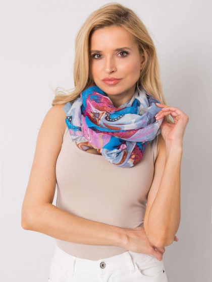Multicolored viscose scarf