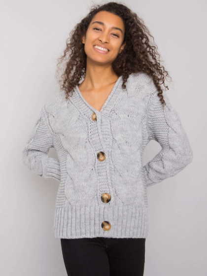 Knitted jacket with buttons