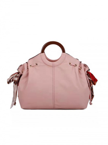Soft pink tote bag