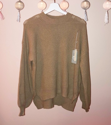 Light brown knit sweater
