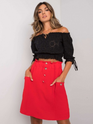 Red Cotton skirt